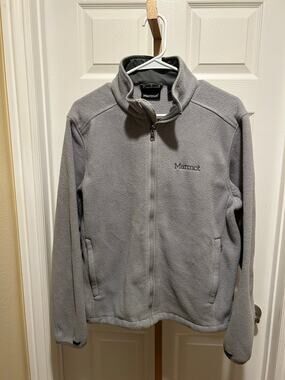 Men’s Marmot Fleece Full Zip Jacket, Gray, Medium